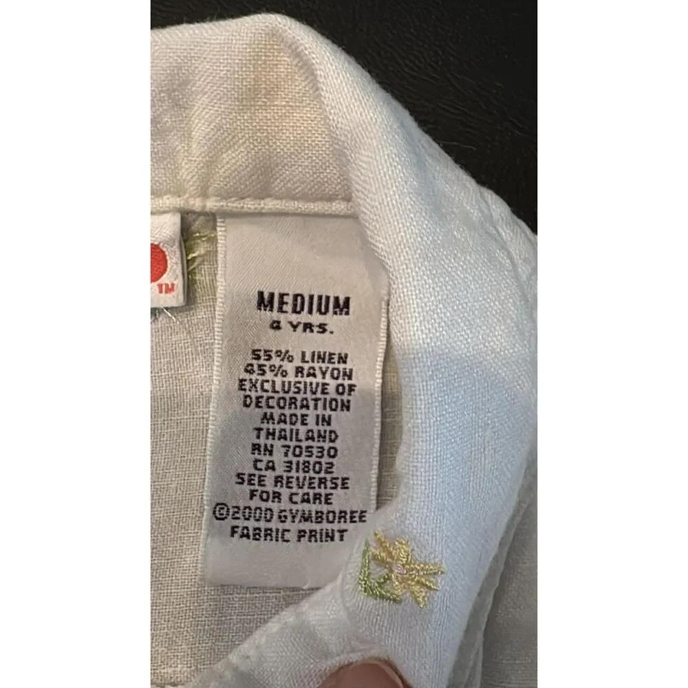 Little Girls 4T Gymboree Jacket with Little Flowers Snaps 2000
